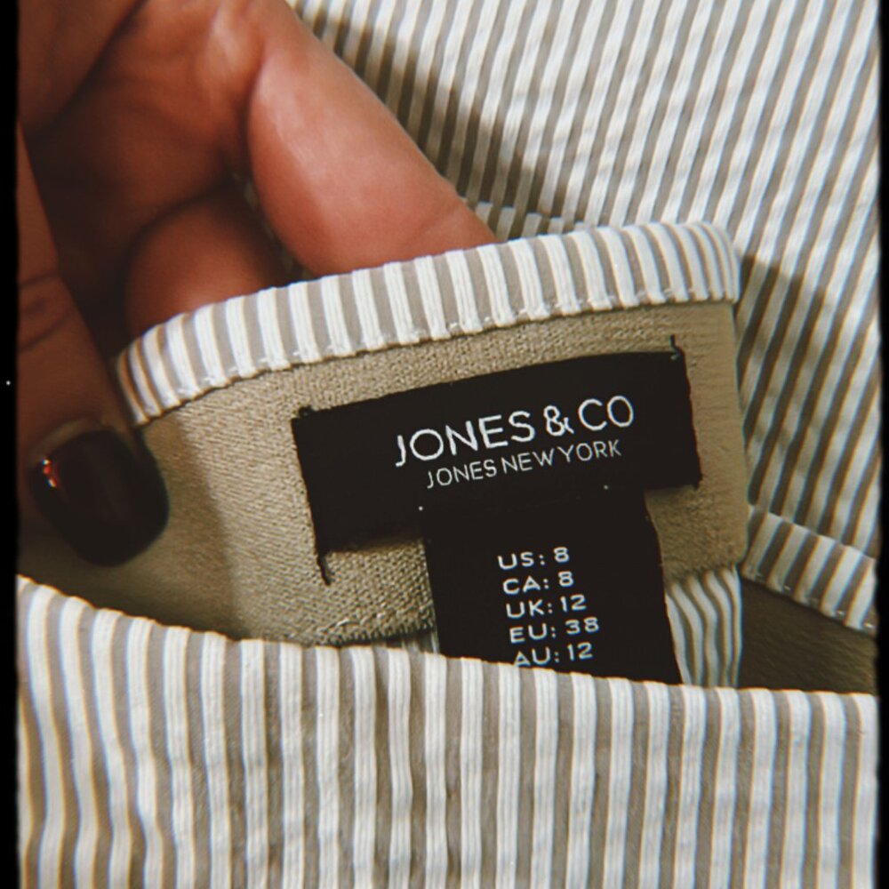 Jones New York Size 8 Cotton Dress Pants